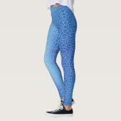 Blue Gradient Net Pattern 01 Leggings (Links)