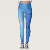 Blue Gradient Net Pattern 01 Leggings (Voorkant)