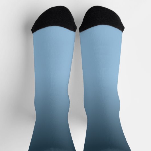 Blue Gradient Ombré Crew Sokken (Top)