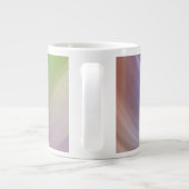 Blue Gradient Wavy Pattern Extra Grote Beker (Achterkant)