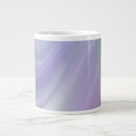 Blue Gradient Wavy Pattern Extra Grote Beker