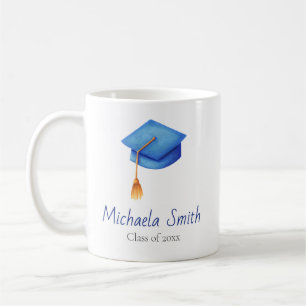 Blue Graduation Cap klasse van de middelbare schoo Koffiemok