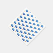 Blue Graduation Cap Personalized Afstuderen Napkin Servet (Hoek)