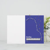 Blue Grand Piano-overweging blanco (Staand voorkant)