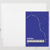 Blue Grand Piano-overweging blanco (Voorkant / Achterkant)