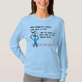 Blue Grandpa's Words - Boomeranged T-shirt (Voorkant)