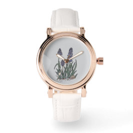 Blue Grape Hyacinth Watch Horloge