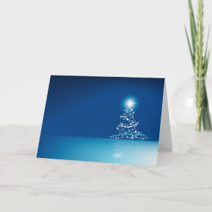 Blue graphics for Christmas - Feestdagen Kaart