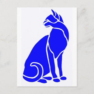 Blue Grass Cat Briefkaart