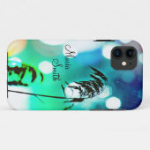 Blue Grass Drama Sparkle iPhone5 Coque *Personnali (Dos (Horizontal))