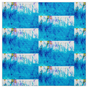 Blue Grass Meadow Fabric Stof