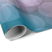 Blue Gray Backgorun Bokeh Cadeaupapier (Rol Hoek)