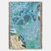 Blue Great Barrier Reef Echinoderms | VINTAGE Deken (Voorkant Verticaal)