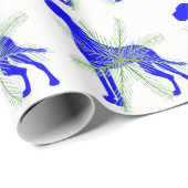 Blue Great Dane Cadeaupapier (Rol Hoek)