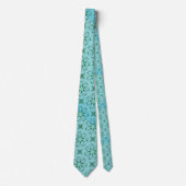 Blue Green Abstract Pattern William Morris Stropdas (Voorkant)