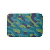 Blue Green and Teal Camo Abstract Badmat (Voorkant)