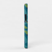 Blue Green and Teal Camo Abstract Case-Mate iPhone Case (Achterkant/rechts)