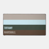 Blue Green Brown Stripes Nom du Motif (Recto)