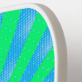 Blue Green Burst Design Pickleball Paddle (Links Detail)