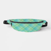 Blue Green Checker Abstract Pattern (Recto)