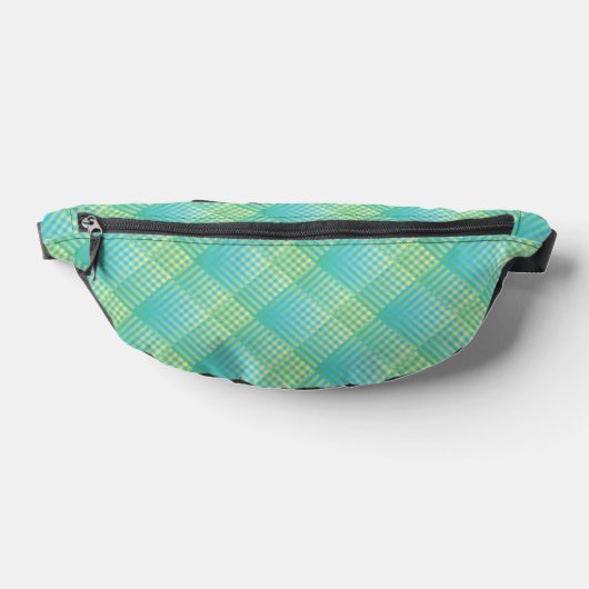 Blue Green Checker Abstract Pattern (Poser)