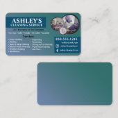 Blue Green Cleaning Service Visitekaartje (Voorkant / Achterkant)