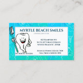 Blue Green Dentist Nomination et Carte de visite (Devant)