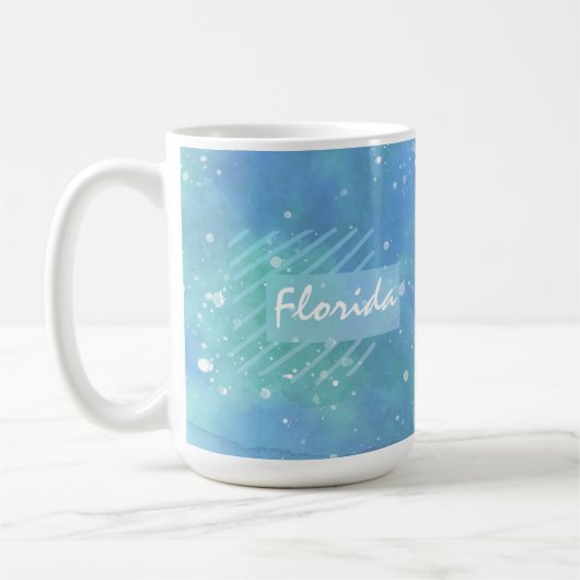 Blue Green Design Custom Florida Mug (Gauche)