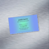 Blue Green Diamond gradient Modern Magnetisch Visitekaartje (Voorbeeld)
