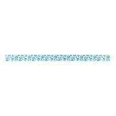 Blue Green Dot Waterverf Ribbon Lint (Voorkant)