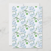 Blue Green Flowers 25e jubileum Kaart (Achterkant)