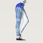 Blue Green Ice Mandala Leggings (Rechts)