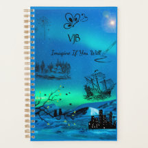 Blue Green Imagine If Planner