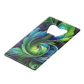 Blue Green Leafy végétarien abstrait (Dos Angle)