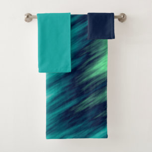 Blue Green noir et blanc abstrait