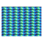 Blue Green Ombre Chevrons Petite nappe (Devant (Horizontal))