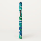 Blue & Green Palm Imprimer iPhone X Coque (Dos/Droite)