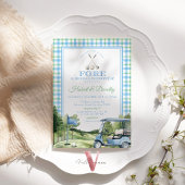 Blue Green PAR-TEE Golf Invitation à la douche nup