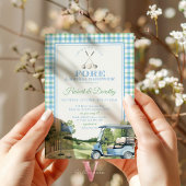 Blue Green PAR-TEE Golf Invitation à la douche nup