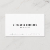 Blue Green Pink Brush Strokes Visitekaartje (Achterkant)