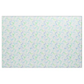 Blue Green Scissor Pattern Stof (Fat Quarter)