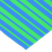 Blue Green Stylish Stripes Pattern Design  Korte Tafelloper (Hoek)