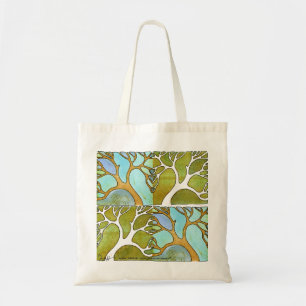 Blue Green Tree Art Bag Tote Bag