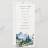 Blue Green Woods Mountain Sketch Programme de mari (Dos)