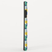 Blue Green Yellow Abstract Geometric Pattern Case-Mate iPhone Case (Achterkant/rechts)