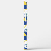 Blue Green Yellow Abstract Geometric Pattern Case-Mate iPhone Case (Achterkant / Links)