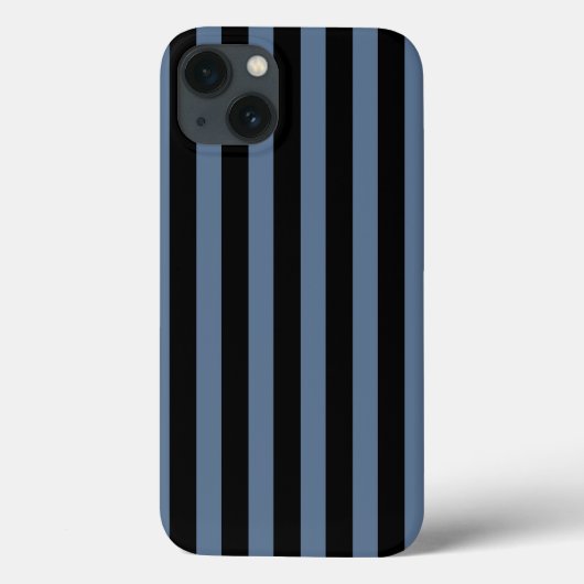 Blue grey and black stripes Case-Mate iPhone case (Achterkant)