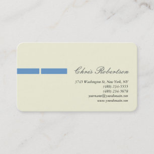 Blue-Grey Beige Round Corner Script-Visitekaartje Visitekaartje