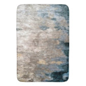 Blue Grey Decorative Abstract Artwork Badmat (Voorkant Verticaal)