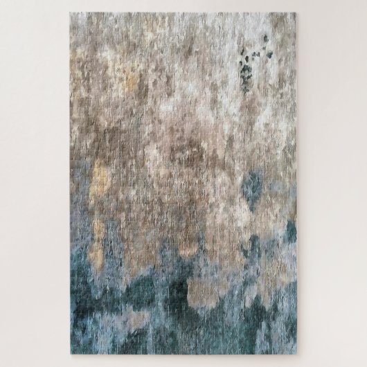 Blue Grey Decorative Abstract Artwork Legpuzzel (Verticaal)